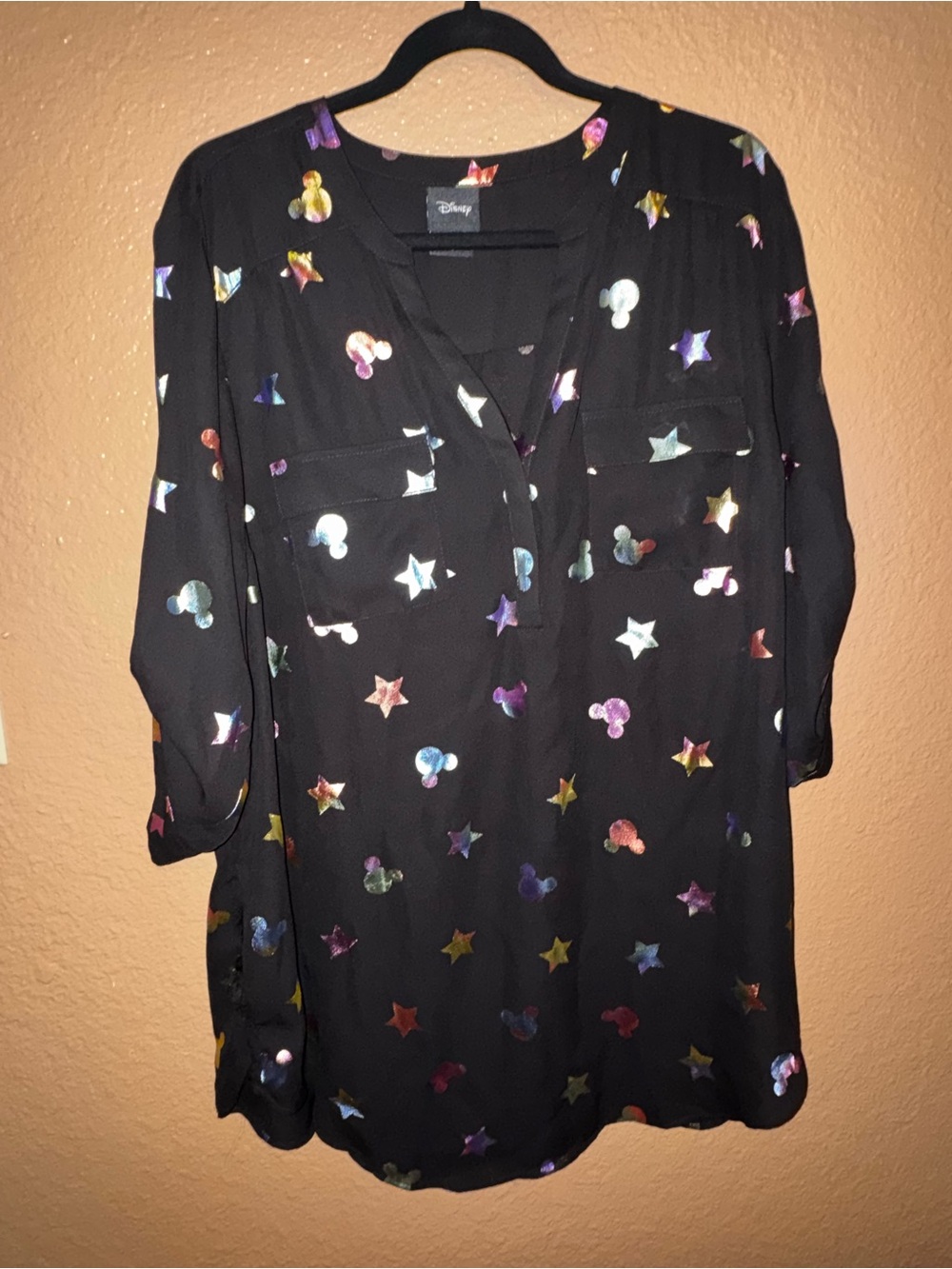 torrid Harper with Multicolor Metallic Mickey & Stars Sz 2